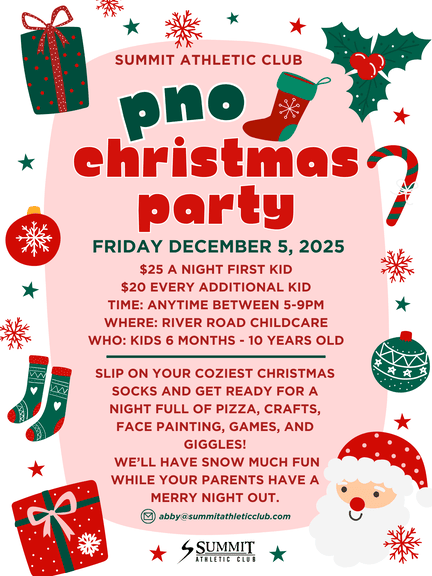 Summit Athletic Club Christmas Parents Night out