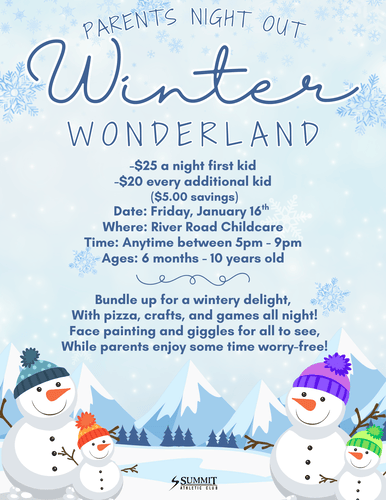 Summit Athletic Club January Parents Night out