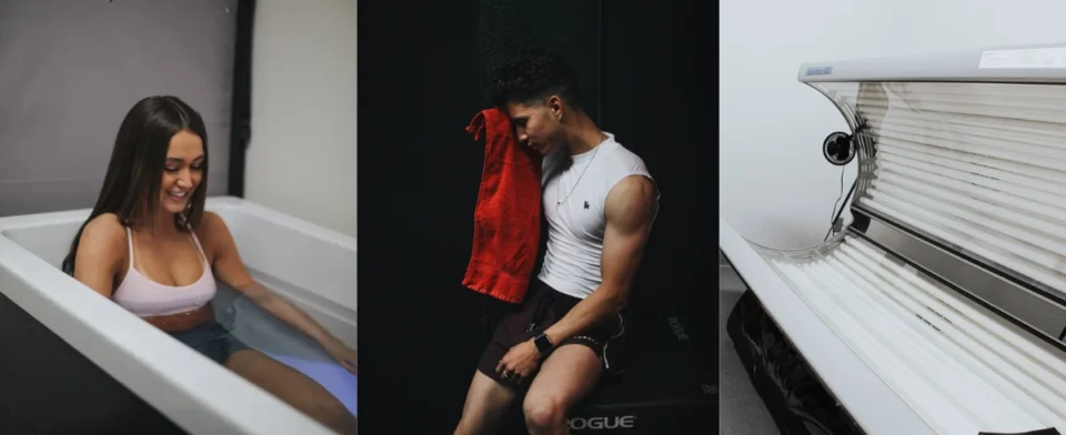 Staff preparing smoothies behind the counter at Summit Athletic Club’s smoothie bar